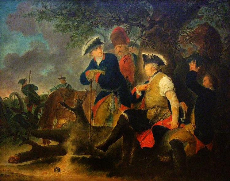 Bernhard Rode Friedrich der Grosse und der Feldscher Sweden oil painting art